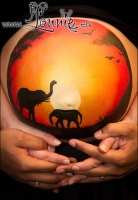 Lonnies_ansigtsmaling-Gravid-Ida-Afrika1