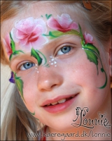 Lonnies_ansigtsmaling-Roseprinsesse